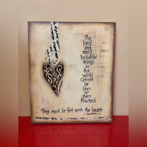 2/$15 - Hand-Painted Wall Art | Helen Keller Quote | Rhonda Kullberg Design - Picture 2 of 8